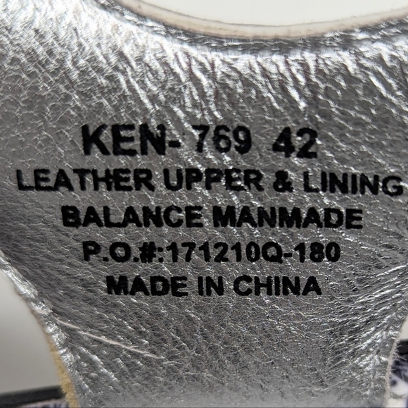 Alegria Ken Kendra sandals white black floral open toe adjustable EU size 42 - Picture 8 of 8